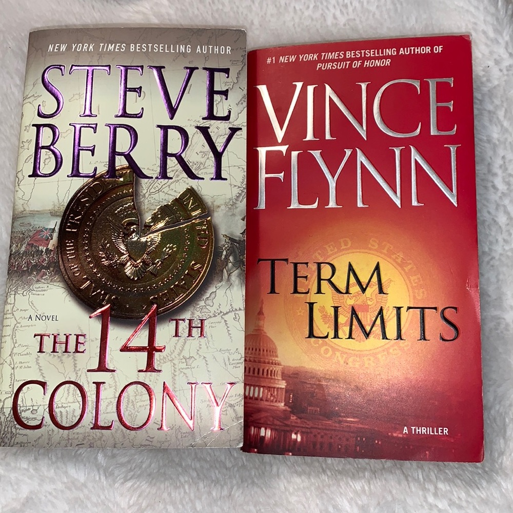 Political thriller set of 2 novels